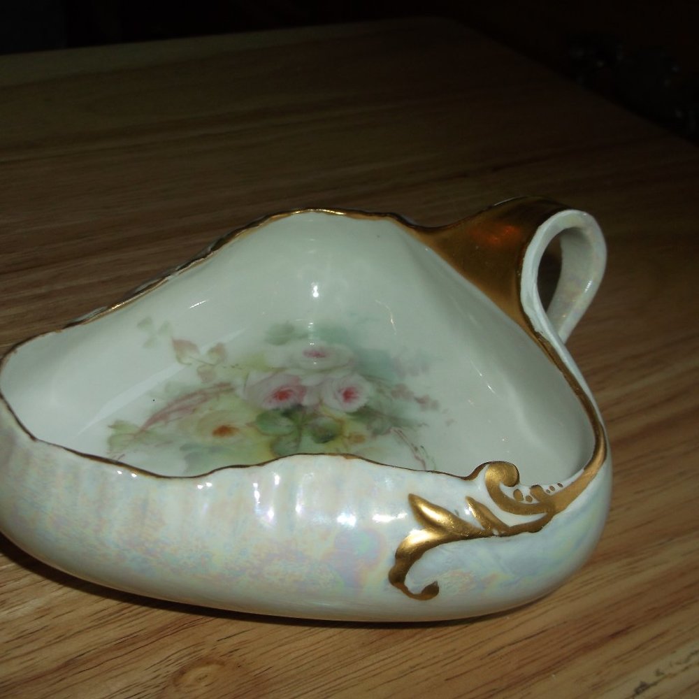 vintage fine china trinket dish C F H    G D M FRANCE.